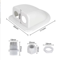 Caravan Solar Car Junction Box Cable Entry Gland Box Roof Wire Entry Cable Connector Holder Dual Hole Automotive Accessories