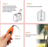 12V RV Caravan Shower With Pipe Pump Cigar Lighter Power Adapter Car Washer Outdoor Camping Travel Washing Nozzles Universal