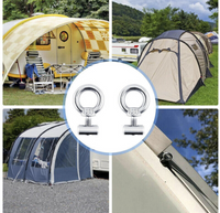 2/4/6/8pcs Stainless Steel Awning Rail Stoppers 6mm Stops Motorhome Campervan Caravan Awning Rail Tarpaulin Stoppers