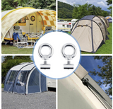 2/4/6/8pcs Stainless Steel Awning Rail Stoppers 6mm Stops Motorhome Campervan Caravan Awning Rail Tarpaulin Stoppers