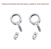 2/4/6/8pcs Stainless Steel Awning Rail Stoppers 6mm Stops Motorhome Campervan Caravan Awning Rail Tarpaulin Stoppers