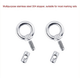 2/4/6/8pcs Stainless Steel Awning Rail Stoppers 6mm Stops Motorhome Campervan Caravan Awning Rail Tarpaulin Stoppers