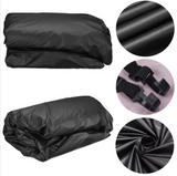 210D Black RV Caravan Motorhome Roof Protective Cover Waterproof Dust-proof Sunshade Anti-UV Motorhome