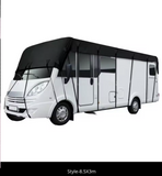210D Black RV Caravan Motorhome Roof Protective Cover Waterproof Dust-proof Sunshade Anti-UV Motorhome