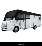 210D Black RV Caravan Motorhome Roof Protective Cover Waterproof Dust-proof Sunshade Anti-UV Motorhome