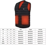 Unisex Heated Vest 9 Area Heating Thermal Jacket USB Electric Heating Vest Men Women Smart Headed Waistcoat for Outdoor Camping