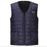 Unisex Heated Vest 9 Area Heating Thermal Jacket USB Electric Heating Vest Men Women Smart Headed Waistcoat for Outdoor Camping