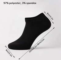 Unisex 40 Pairs of Solid Color Socks, Soft and Lightweight Ankle Socks, Casual Boat Socks, Low Cut Ankle Socks