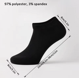 Unisex 40 Pairs of Solid Color Socks, Soft and Lightweight Ankle Socks, Casual Boat Socks, Low Cut Ankle Socks
