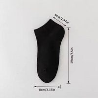Unisex 40 Pairs of Solid Color Socks, Soft and Lightweight Ankle Socks, Casual Boat Socks, Low Cut Ankle Socks