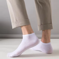 Unisex 40 Pairs of Solid Color Socks, Soft and Lightweight Ankle Socks, Casual Boat Socks, Low Cut Ankle Socks