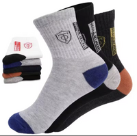200-100 Pairs Breathable Cotton Sports Stockings Men Bamboo Fiber Autumn and Winter Men Socks Sweat Absorption