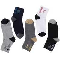 200-100 Pairs Breathable Cotton Sports Stockings Men Bamboo Fiber Autumn and Winter Men Socks Sweat Absorption