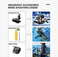 Action Camera Accessories Kit for GoPro Hero 13 12 11 10 9 8 7 6 5 4 Session 3 Black Max Insta360 Yi 4K DJI AKASO Campark SJCAM