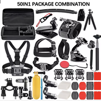 Action Camera Accessories Kit for GoPro Hero 13 12 11 10 9 8 7 6 5 4 Session 3 Black Max Insta360 Yi 4K DJI AKASO Campark SJCAM