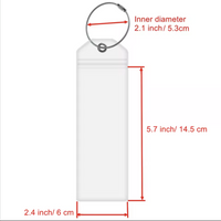 4 Pieces Cruise Tags Luggage Tag Holders with Zip Seal & Steel