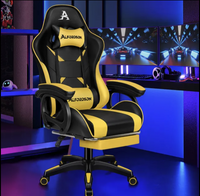 ALFORDSON Gaming Office Chair Racing Massage Leather Computer Seat Footrest Jack's Clearance
