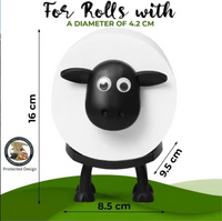 1/3PC Sheep Toilet Paper Holder Funny Free Standing Bathroom Roll Rack Cute Black Sheep Decor Tissue Holder Bathroom Accessories