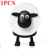 1/3PC Sheep Toilet Paper Holder Funny Free Standing Bathroom Roll Rack Cute Black Sheep Decor Tissue Holder Bathroom Accessories