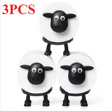1/3PC Sheep Toilet Paper Holder Funny Free Standing Bathroom Roll Rack Cute Black Sheep Decor Tissue Holder Bathroom Accessories
