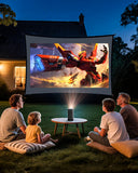 BYINTEK P70X Mini Projector – 4K Support, 3D, WiFi, Built-in Battery