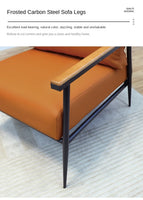 X&D Nordic Simple Leisure Chair Living Room Single Sponge Leisure Chair Light Luxury Italian Minimalist Tiger Chair Balcony Sofa