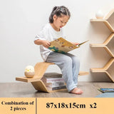 Children's Wooden Bookcase Shelf