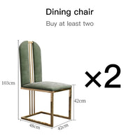 6-Chair Light Luxury Dining Set - Modern Table, High-End Home Furniture