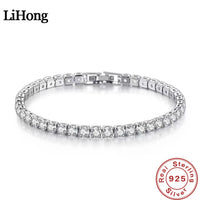 Lihong S925 Silver Zirconia Tennis Bracelet – Elegant Jewelry