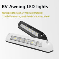 12V/24V RV LED Awning Porch Light Waterproof Motorhome Caravan Interior Wall Lamps Light Bar RV Van Camper Trailer Exterior Lamp
