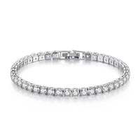 Sterling Silver Tennis Bracelet – Lihong 4mm Zirconia, Women’s Jewelry