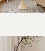 Luxury Nordic Round Coffee Table – Stainless Steel Accent Piece