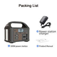 100W Portable Power Station – 76.8Wh Solar Generator & Power Bank