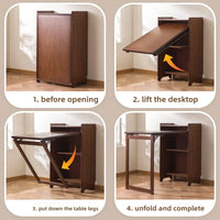 Bamboo Folding Study Desk – Compact Workspace for Bedroom & Small Apartments