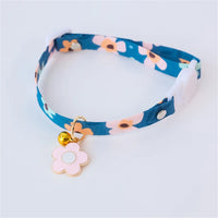 Cat Collars Adjustable Pet Collar For Bell Safety Buckle Planet Jewelry Flower Cute Dog Necklace Pet Products Cat Accessories