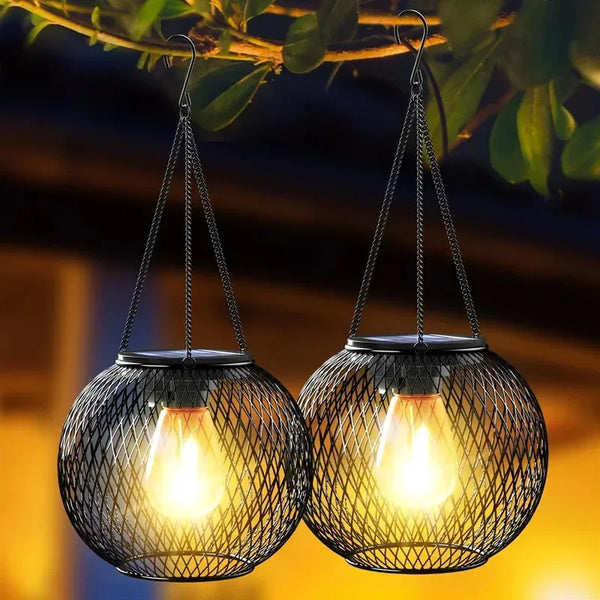 Ortiny Waterproof Solar Lantern – Outdoor Hanging Decorative Light