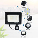 LED Floodlight PIR Motion Sensor Outdoor Spotlight 10–100W IP66 Waterproof Garden Street Light