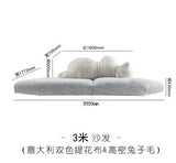 Italian minimalist designer polar bear shape large flat fabric sofa Internet celebrity hotel villa lazy sofa