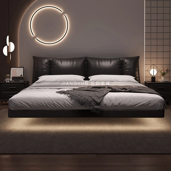 Modern Leather Queen Massage Bed