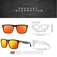 Fashion Vintage Square Sports Sunglasses For Men Women Fishing Driving Man Brand Designer Sun Glasses Anti-Glare Eyewear UV400