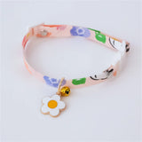 Cat Collars Adjustable Pet Collar For Bell Safety Buckle Planet Jewelry Flower Cute Dog Necklace Pet Products Cat Accessories