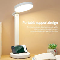 LED Desk Lamp Eye Protection Desk College Student Charging USB Learning Dormitory Bedroom Bedside Reading Night Light Jack's Clearance
