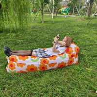 Fast Inflatable Air Sofa Bed Good Quality Sleeping Bag Inflatable Air Bag Lazy Bag Beach Sofa 240*70cm Jack's Clearance