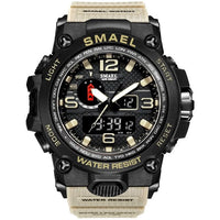 SMAEL Men's 50M Waterproof Dual Display Sports Watch