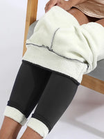 Women Pants Warm Winter Thick Velvet Legging High Waist Black Leggings Compression Thick Lamb Wool Pants Cold Resistant Pants