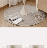 Luxury Nordic Round Coffee Table – Stainless Steel Accent Piece