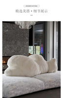 Italian minimalist designer polar bear shape large flat fabric sofa Internet celebrity hotel villa lazy sofa