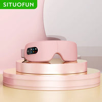 Heat & Vibration Eye Massager with Bluetooth - Smart Massage Eye Mask, Migraine Relief