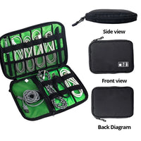 Storage Bag Electronic Accessory Organizer Portable Usb Data Cable Charger Plug Travel Waterproof Organizer Jack's Clearance