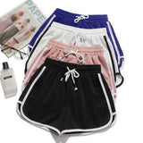 Wide Leg Shorts Sleeping Pants Casual Loose Sports Shorts 2024 Summer Basic Elastic Waist Drawstring Yoga Pants Running Pants